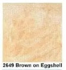 Eggshell with Brown (Vintage) - Mono Canvas - 18 count