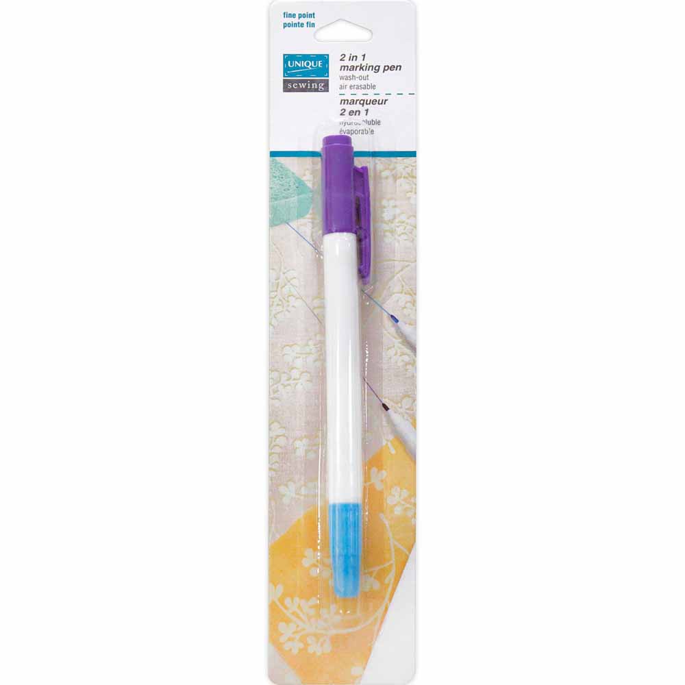 Dual-Tip Wash-out/Air Erasable Marking Pen