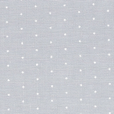 Grey (White Mini Dots) - Belfast Linen - 32 count