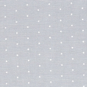 Grey (White Mini Dots) - Belfast Linen - 32 count