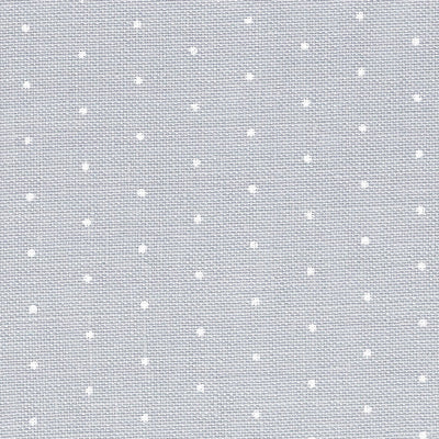 Grey (White Mini Dots) - Belfast Linen - 32 count