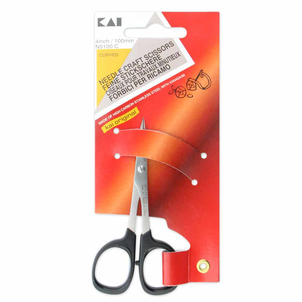 KAI 5100C 4″ Curved Tip Embroidery Scissors