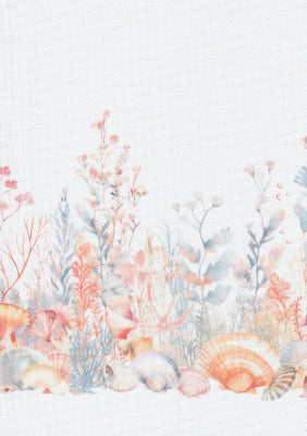 Coral Reef Print - Lugana Panel - 32 count
