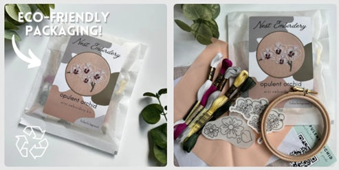 Opulent Orchid - Mini Embroidery Kit