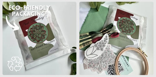 Sun-Kissed Succulent - Mini Embroidery Kit