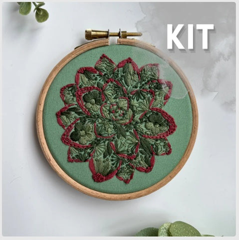 Sun-Kissed Succulent - Mini Embroidery Kit