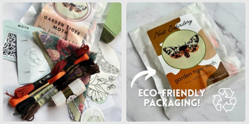 Garden Tiger Moth - Mini Embroidery Kit