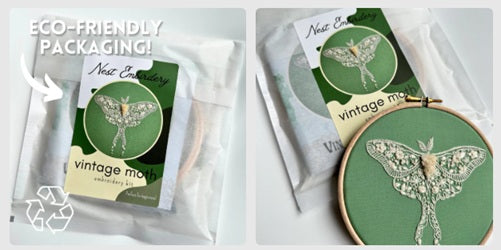 Vintage Moth - Embroidery Kit