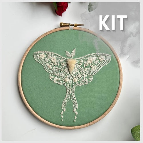 Vintage Moth - Embroidery Kit