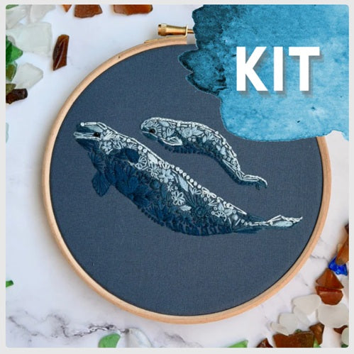 Baby Beluga - Embroidery Kit