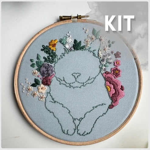 Kitty Bouquet - Embroidery Kit
