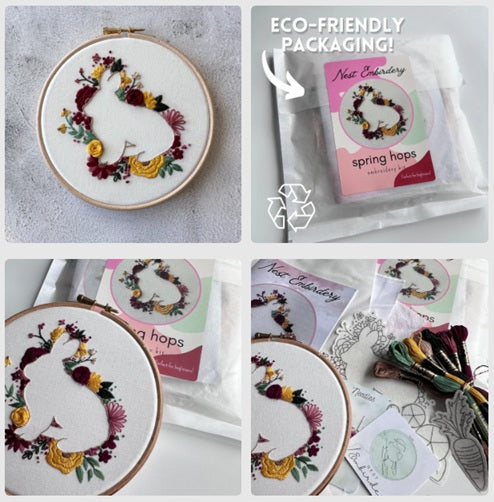 Spring Hops - Embroidery Kit