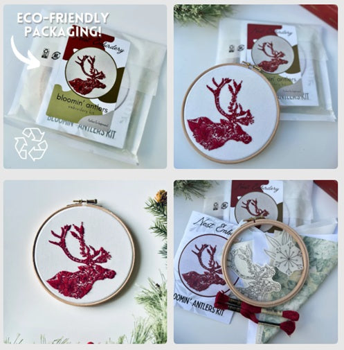 Bloomin' Antlers - Embroidery Kit