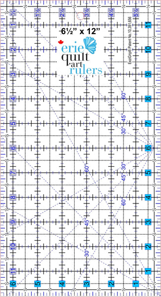 Quilting/Sewing Non-Slip Ruler - 12" Long