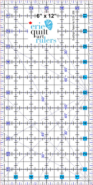 Quilting/Sewing Non-Slip Ruler - 12" Long
