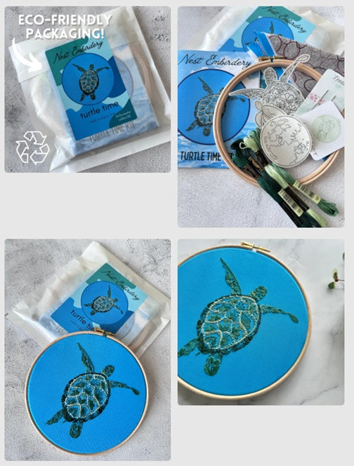 Turtle Time - Embroidery Kit