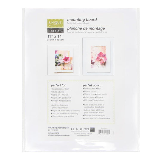 Mounting Board: 11" x 14"