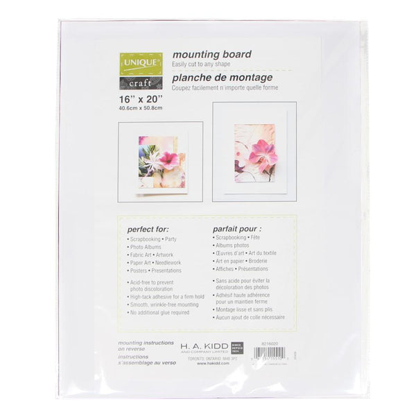 Mounting Board: 16" x 20"