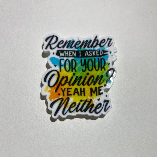 Remember when I asked - Needleminder