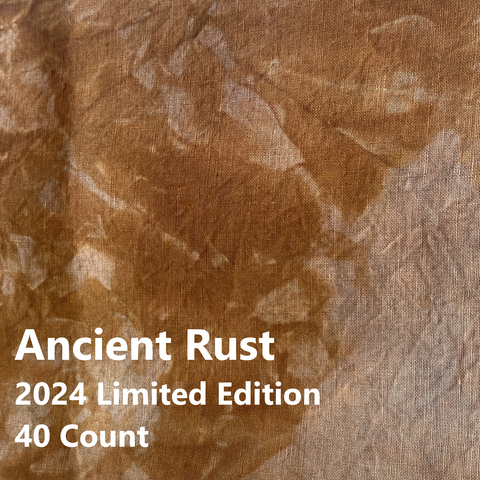 2024 Ancient Rust - Hand Dyed Newcastle Linen - 40 count
