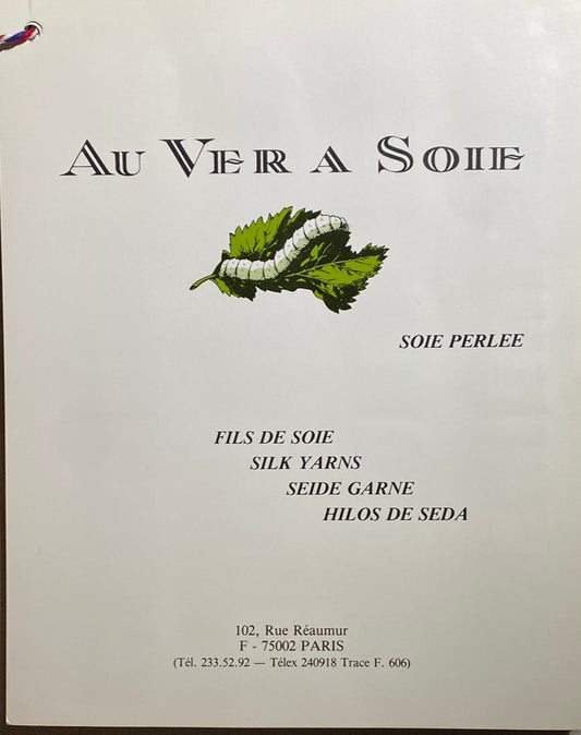 Au Ver a Soie: Carte de coloris Soie Perlée, Soie 100/3 & Soie Surfine 1302 - Real Thread Colour Card