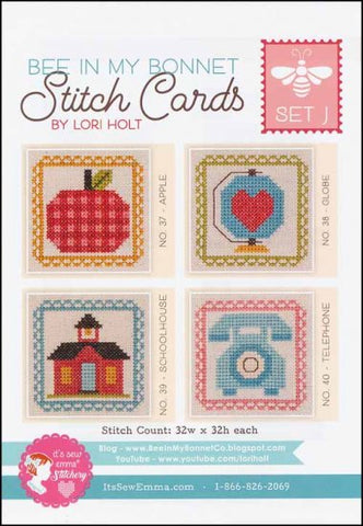 Stitch Cards Set J