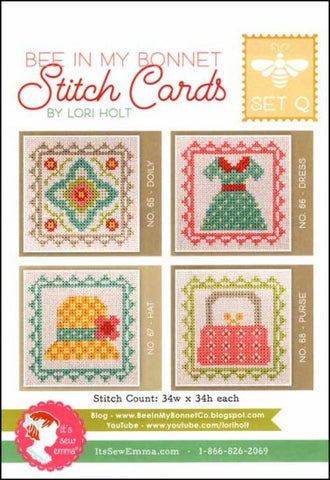 Stitch Cards Set Q