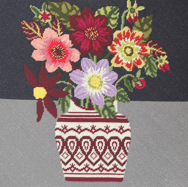 Burgundy Dahlia - Appleton Tapestry Kit