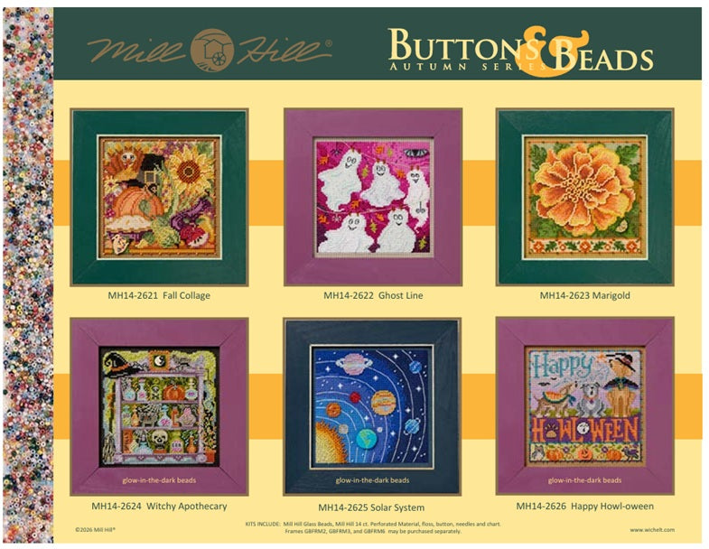 2026 Autumn Buttons & Beads Series by Mill Hill