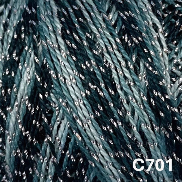 Perle Cotton - Size #12 (Sparkle) - Waves Collection