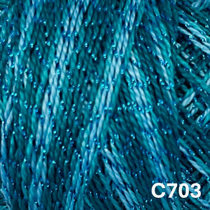 Perle Cotton - Size #12 (Sparkle) - Waves Collection
