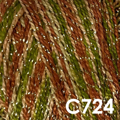 Perle Cotton - Size #12 (Sparkle) - Waves Collection