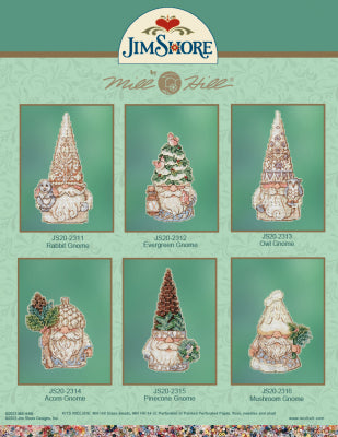 2023 Woodland Gnomes - Jim Shore for Mill Hill Beads