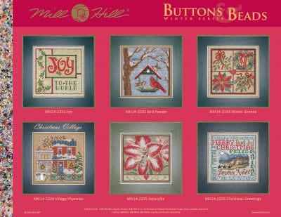 2023 Winter Buttons & Beads Series by Mill Hill