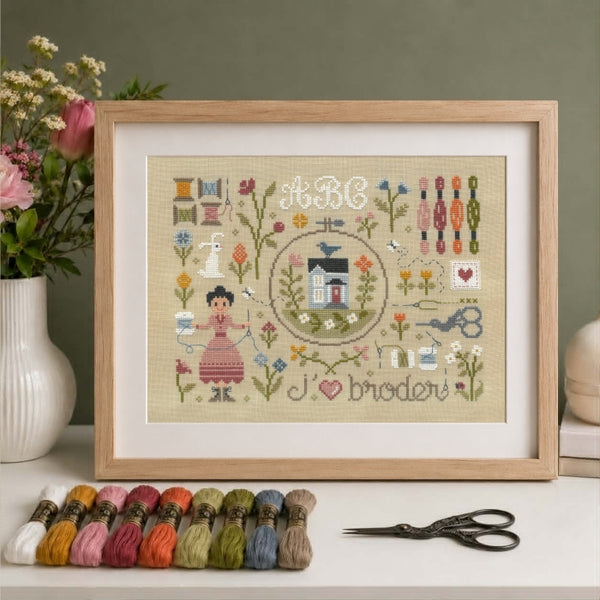 J'aime broder - French Language Pattern