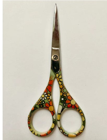 Retro Flower - Colourful Handle Scissors – Embroidery Marketplace - Calgary