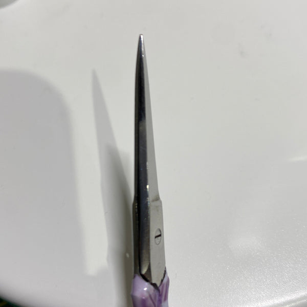 Purple Gingham Scissors - Slight Damage