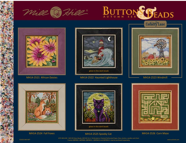 2025 Autumn Buttons & Beads Series by Mill Hill