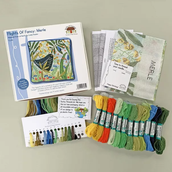 Flights Of Fancy: Merle - Tapestry Pillow Kit