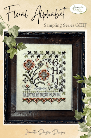 Floral Alphabet Sampling Series (GHIJ)