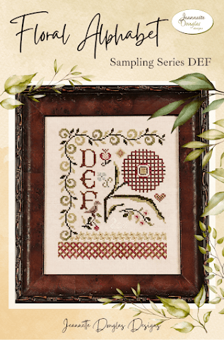 Floral Alphabet Sampling Series (DEF)