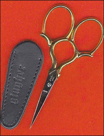 Gold Handled Epaulette - 3 1/2" Embroidery Scissors