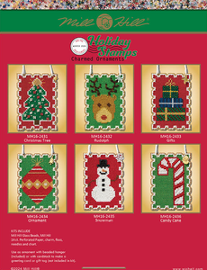 2024 Holiday Stamps Ornament Kits by Mill Hill