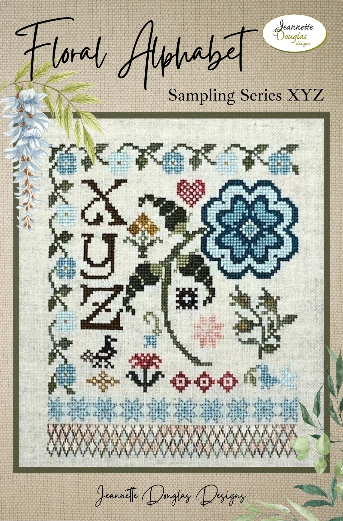 Floral Alphabet Sampling Series (XYZ)
