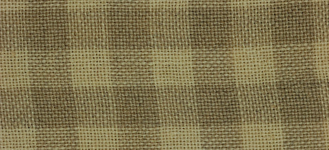 Light Khaki 1101 - Hand Dyed Gingham Linen - 28 count