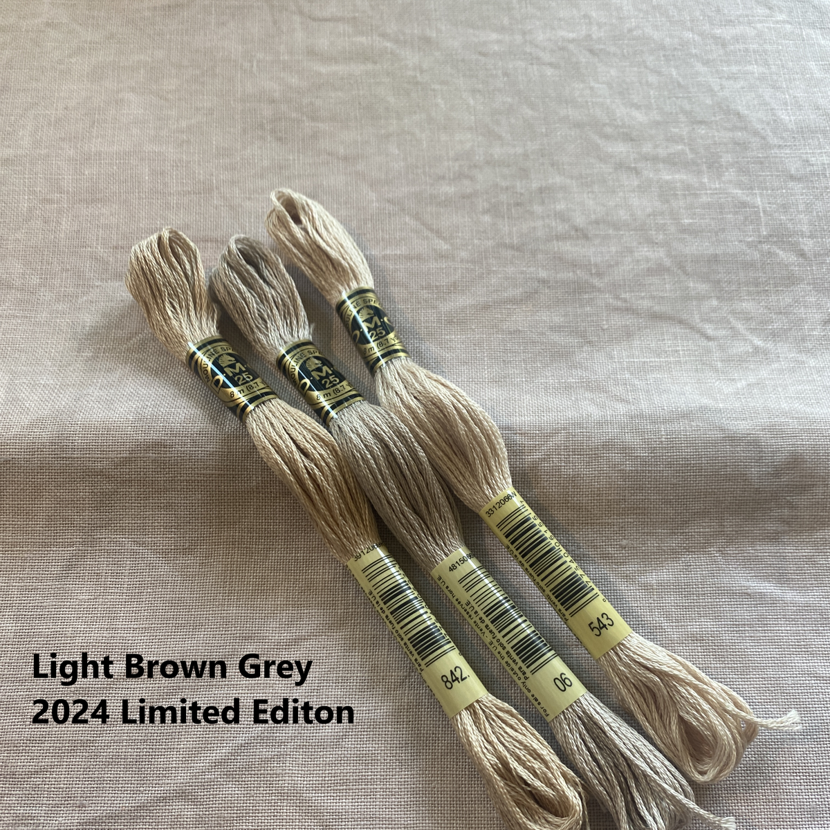 Light Brown Grey (2024) - Hand Dyed Belfast Linen - 32 count