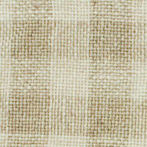 Light Khaki 1101 - Hand Dyed Gingham Linen - 28 count
