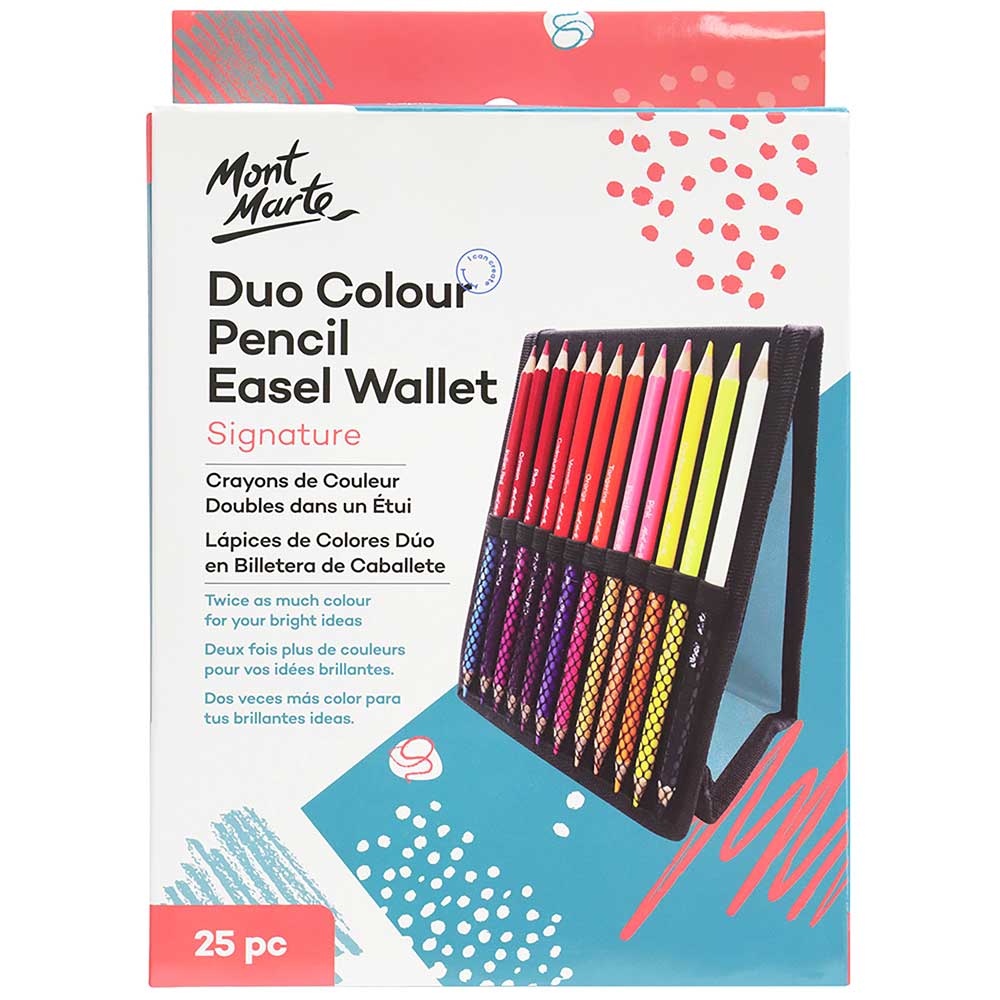 Duo Colour Pencil Easel Wallet - 25 pieces