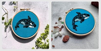 Orca Island - Embroidery Kit