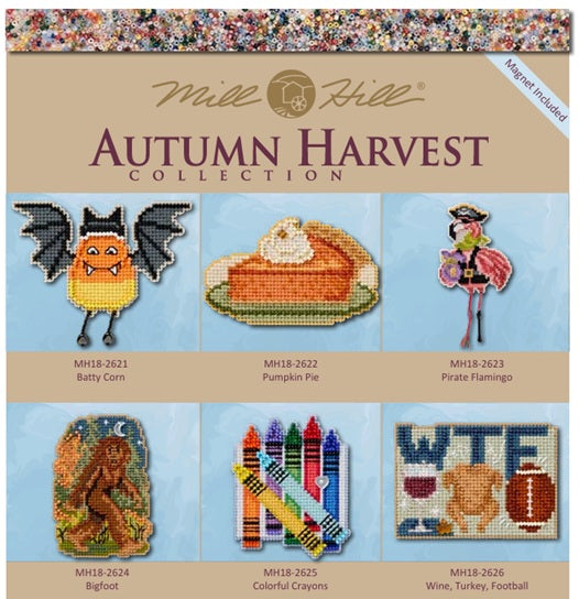2026 Autumn Holiday Ornament Kits by Mill Hill
